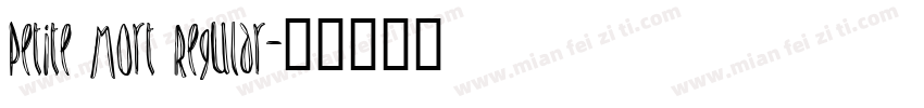 Petite Mort Regular字体转换